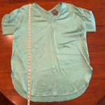 Lysse  NY Santorini Tunic Blouse Seafoam Green Size‎ Large Photo 9