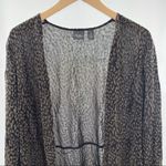 Chico's CHICO’S TRAVELERS Animal Print Cardigan Evening Wear Gold & Black Sparkle SZ XL Photo 4