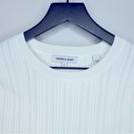 Veronica Beard Off-White Vaari Rib-Knit Tee Size L Photo 5