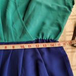 Apt. 9 𝅺 aqua & blue Medium(M) sleeveless draped skirt dress Photo 7