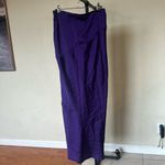 House Of CB  'Colette' Grape Satin Low Waist Midi Skirt‎ NWOT Size S Photo 2