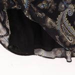 Ann Taylor Vintage 90s Black Paisley Silk Midi Skirt Fairy Grunge Boho Size 12 Photo 1