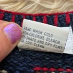 American flag knitted Monterey bay linen blend sweater Blue Size M Photo 3