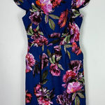 Anthropologie Moulinette Soeurs Dress 4 Blue Floral Sheath Romantic Garden Party Photo 0
