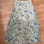 Abercrombie & Fitch Green Floral Midi Skirt Photo 0