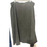 Susan Graver NWT  Skirt Olive green flare knee length microsuede Plus sz 3X Photo 3