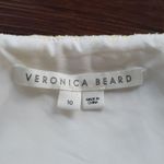 Veronica Beard NWOT  Yellow And White Plaid Crop Tweed Maily Top Size 10 Photo 2