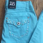 Roz & Ali  Robin’s egg blue rhinestone ankle pant Photo 1