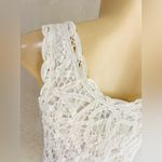 INC women’s dress size 2 white, layered dress with crochet on the top layer. White Photo 8