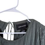 Sabina Musayev Textured Renaissance Midi Dress Olive Green Size M Photo 6