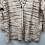 PureJill Marled Chunky Knit Cardigan Womens Large Casual Workwear Cozy Warm Soft Pink Photo 3