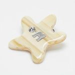 Tagi Star Shape Yellow Single Piece Hairclip Silver Photo 0