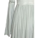 NEW Altar’d State Womens Lace Dress Size S Boho Short Flutter Sleeve Lined Green Photo 6