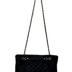 DKNY  Black Leather Quilted Convertible Shoulder Bag or Crossbody Bag Photo 4