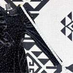 Topshop  Velvet Burnout Polka Dot Asymmetrical Hem Mini Dress in Black Size 6 Photo 11