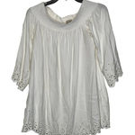 Daniel Cremieux Daniel Cremieux Blouse Top Size Small White With Floral Lace Rayon Womens Photo 0
