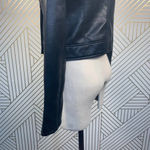 BLANKNYC Faux Leather Full Zip Moto Jacket Black Size XS Photo 8