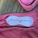 ANDIE Bikini Set 90s High Waist Seersucker Textured Grapefruit size S NWOT Photo 3