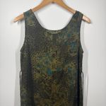 Vintage Y2K Dress Women Size 6P Green Blue Leopard Floral Dark Romantic Boho Photo 1