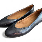 Naturalizer  Vivienne Flat Midnight Blue Faux Leather Size 9 1/2 Ballet Flats Photo 0