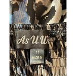 As You Wish As U Wish Black Blue Leopard Print Corset Satin Feel Spaghetti Strap Dress 11 Photo 6