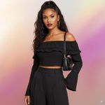 Finders Keepers  Immortal LS Top Black Size Small NWT Photo 1