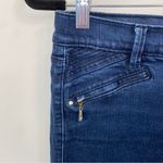 White House | Black Market WHBM Skinny Leg Ankle Zipper Medium Dark Denim Jeans Size 2R Photo 2