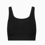 Babaton  Sculpt Knit Squareneck Cropped Tank black size XS Photo 13