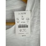 J.Crew White Girlfriend Tee Size L 100% Cotton New With Tags Made In Philippines Photo 4