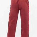 Nike NEW  Womens NikeLab Solo Swoosh Fleece Relaxed Pant Cedar Red Large Y2K Photo 1