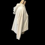 Aerie cream hooded ribbed velour sweatshirt. EUC, size XS. Photo 3