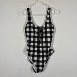 Kate Spade Bunny Tie Plaid One Piece Swimsuit Size Small Photo 2