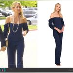 Black Halo  Adriana Off-The-Shoulder Jumpsuit Jumpsuit Size 4 Photo 1