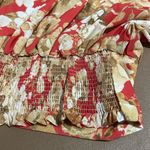 Flying Tomato  size small cropped floral long sleeve top elastic back & sleeves Photo 9