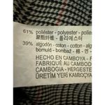 ZARA Black White Houndstooth Plaid Collared Long Sleeve Shift Mini Dress Size 0 Photo 3