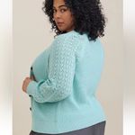 Torrid  Cardigan Pointelle Balloon Sleeve Sweater V-Neck NEW W1404 Plus Size 4X Photo 1