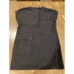 Theory  Crewneck Utility linen blend navy cap sleeve shift dress size  6 Photo 3