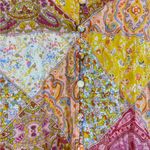 Rose + Olive Women Patchwork Tunic Blouse Small Pink Yellow Blue EUC  Photo 4