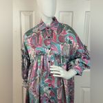 Beulah  Colorful Paisley Button-Up Dress One Size.  E2 Photo 5
