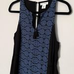 Artisan NY Black Blue Red Sleeveless Maxi Dress Photo 9