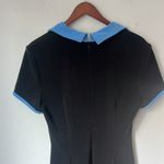 Joseph Ribkoff Vintage Black Blue Collar Form Fitting Maxi Dress Size 8 ! Photo 4