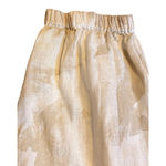 NWT DKNY Pure L 100% Linen Romper Overalls Tank Jumpsuit Lagenlook Ivory Beige Tan Size L Photo 3