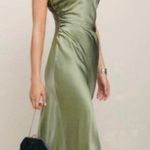 Reformation Casette Silk Dress Artichoke green size 6 C0 Photo 0