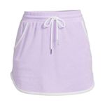 No Boundaries NWT.  terry cloth skirt with pockets. Lilac, white piping. Size 19 Photo 3