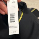 Tahari NWT T Black Collarless Open Front Faux Leather Trim Jacket Blazer M Photo 8