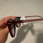 Tod's Red Wayfarer Sunglasses with Glossy Finish Photo 4