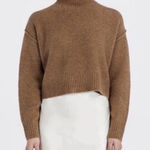 Dissh Cleo Cropped Wool Taupe Brown Women Sweater Size XXL Photo 0