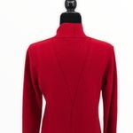 Eileen Fisher Lightweight Red Boiled Wool Cardigan Jacket size XS Long Sleeve Photo 5