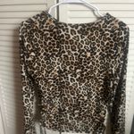 Orange Kiss Leopard Print Long Sleeve Top Photo 2