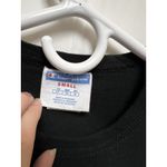 Champion CFUb)  T-shirt Adult Small Roses Spell out Black Short Sleeve‎ Women VTG Photo 3